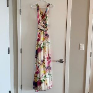 Hailey Adrianna Papell Long Floral Gown